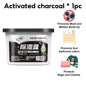 500ml Disposable Dehumidifier Absorber Box Removes Odor Anti-Mold Desiccant Mildew Prevention For Room Closet Car Fragrance-Cherry Blossom Lavender Activated charcoal