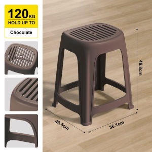 Citylife Stackable Plastic Stool Thickened Dining Chair Minimalist Style Living Room Stool