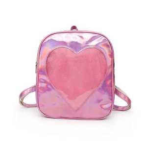 LOVE Tas Ransel Hologram Love Korean Style Glowing