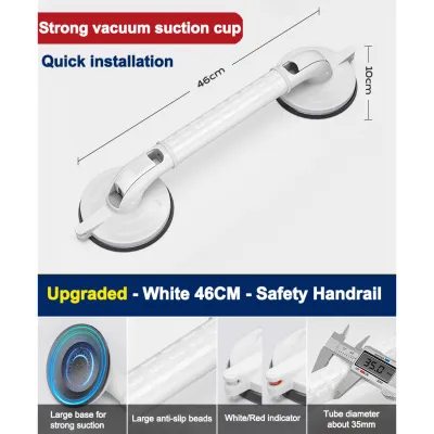 Specool® Upgraded Bathroom Toilet Safety Grab Bar Handle Anti-fall Non-slip Suction Cup Handrail for Elderly Child