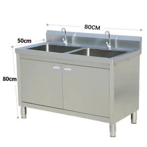 Laundry Sink Basin Kitchen Stainless Steel Kitchen Sink With Cabinet Kitchen 304 Nano Stainless Steel Sink Basin Cabinet All-in-One Cabinet Washing Basin Home Console