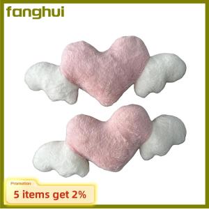 fanghui Heart-Shaped Car Headrest Plush Love Neck Pillow Seat Universal Lumbar Pillow Support Accessories Back Car Cushion