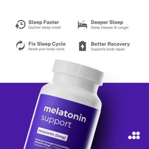 Premium CENO Pure 5mg Melatonin Capsules Infused L-Theanine Calming Sleep Support Supplement Complete 1 Month Supply Ease Mental Tension Help Fast Fall Asleep Gentle Night Rest Pills
