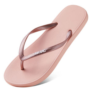 Free Shipping New Summer Flip-Flops For Women Designed For Outdoor Wear Featuring A Non-Slip Sole Fashionable Design Flat Bottom Toe-Post Style And A Korean-Inspired Look Perfect For The Beach