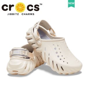 Crocs Men Echo Clog Hole Shoes Mens Beach Baotou Slippers Outdoor Sandals Anti-Slip Lightweight Comfortable Suitable For Travel#207937