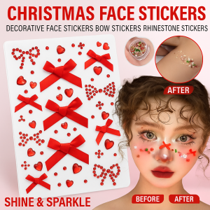 Face Makeup Stickers Pink Diamond Face Stickers Concert Decorations Makeup Ribbon Surround Stickers