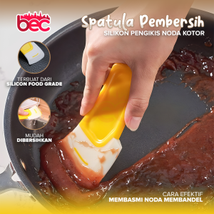 [BEC] Spatula Pembersih Panci Piring Dapur Silikon Pengikis Noda Kotor / Spatula Pembersih Serbaguna Super Efektif