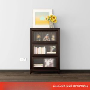 [Cozy ]Book Shelf Integrated Bookshelf Cabinet Closed Type Bookcase Glass Door Rack