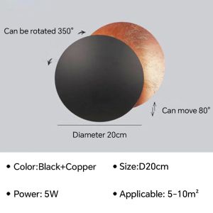 Home Taste Modern LED Aisle Wall Lamp for Bedroom Bedside Living Room Stairs Corridor Eclipse Sconce Home Decor Lighting Fixture Luster