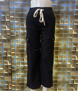 HVDENIM Womens Wide Leg Corduroy Cargo Pants High Waist Plus size Loose Straight Leg Pants For Women M-4XL