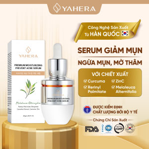 Serum giảm mụn và mờ thâm cao cấp YAHERA Premium Brightening Prevent Acne Serum giúp giảm mụn mờ thâm 30ml