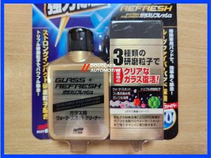 SOFT99 Glass Stain Cleaner Glass Refresh 80ml (5066) Quick & Easy Water Spot and Stain Remover