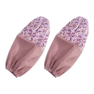 FGJHD 1 Pair Chống bụi bẩn Tay áo hoa sọc Không thấm nước Chống bẩn Tay áo nữ Bảo vệ tay Chống bụi Bọc cánh tay Làm việc nhà
