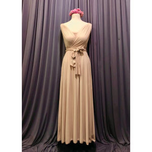 Premium Infinity Dress Floor Length Free Tube Rust Burnt Peach Orange Bridesmaid Godmother