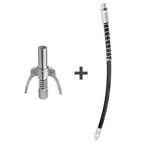 ANTON หัวอัดจารบี แบบมือบีบ หัวอัดจาระบีแรงดันสูง ข้อต่อจาระบีอัตโนมัติ ปืนจาระบี แบบล็อคเร็วด้ามจับคู่ 10000PSI