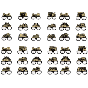 18 cái giấy sáng tạo kính cho trẻ em kỷ niệm sinh nhật Phụ Kiện Đầy Màu sắc kính mắt dạ tiệc ảnh tiệc tùng đạo cụ chụp ảnh