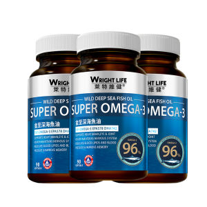 【3 Bottles】Wright Life Deep Sea Fish Oil 96% High Purity OMEGA-3 Rich In DHA & EPA Support Heart Brain And Eye Health