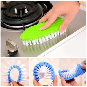 (FB) SIKAT LENGKUNG LENTUR KLOSET SIKAT WC BENGKOK ELASTIS FLEXIBLE SIKAT SUDUT CLOSET BRUSH SILIKON