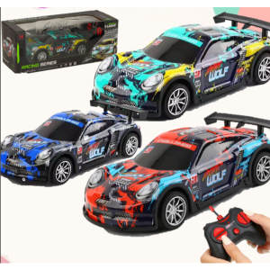 2.4G Rechargeable Remote Control Drift Racing Speed Sport Car With Light Kids Play Vehicle Boy Toys Mainan Kereta Kawalan Jauh