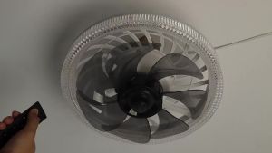 Ceiling Fan Light E27 Base Bulb Fan with Remote Control Dimmable Strong Wind 7 blades Ceiling Fan