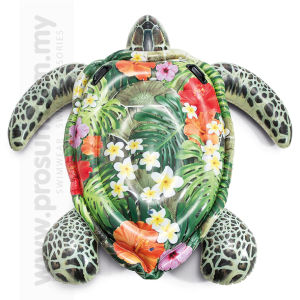 Prosun Intex Realistic Sea Turtle Ride-On Inflatable Swim Swimming Pool Float Floaties for Children 3+ (WS - Sea Turtle)