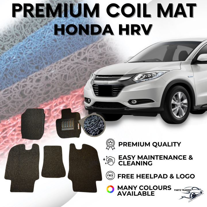 HONDA HRV / VEZEL Premium Single Color Coil Car Mat Antislip Car