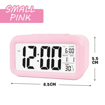 🔥PROMO🔥 LED Digital Alarm Clock Large Size LCD Backlight Snooze Mute Calendar Desktop Electronic Table Desktop