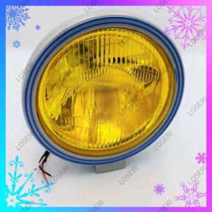 LOSERI PREMIUM Truck Halogen Spotlight 24V Sport Light White/Yellow 9inch Round FX9000 SUPER SPORT H3 BIG Fog Lamp Aksesori Lori