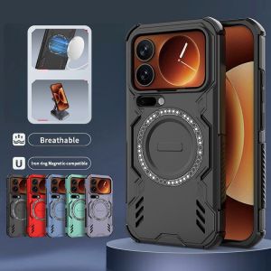 For Xiaomi 17 Pro Max Case Shockproof Armor Protection Phone Cover For Xiaomi17 Pro Mi 17Pro Max Car Magnetic Holder Funda