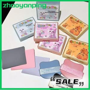zhaoyanping 100Sheets Oil Blotting Papers With Case And Makeup Puff Oil Absorbing Sheets Bamboo Charcoal Face Oil Blotting Sheets For Makeup