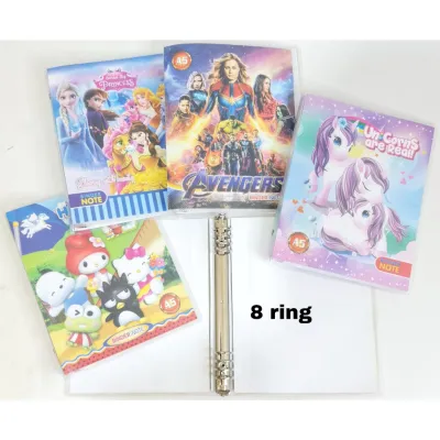 BINDER NOTE A5 - 8 RING - Karakter Fancy