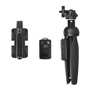 2 in 1 Tripod Selfie Stick Tongsis with Bluetooth Remote phone holder For HP Handphone Camera DSLR