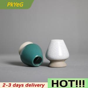 PkYeG Matcha Green Tea Chasen Holder Stand Bowl Bamboo Whisk Grinder Brushes Tea Tools Holder Tea Accessories Teaware