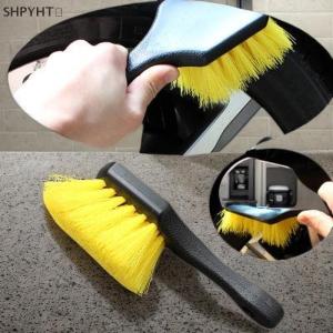 SHPYHT✨ 1 Piece General Motors Foam Auto Body Cleaning And Maintenance Tools Car Motorcycle Short Handle Tire Wheel Details Cleaning Brush