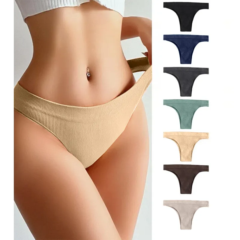 6 pcs WOMEN SEXY THONGS G STRING PANTIES BRIEFS KNICKERS LINGERIE