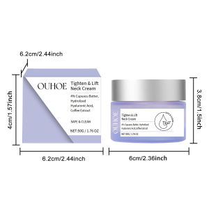 【Same Day Shipping】🔥Ouhoe Tighten Lift Neck Cream Improve Elasticity Restore Collagen Neck Skin Care Anti-Aging Cream Lightening Neck Lines Remover 50g