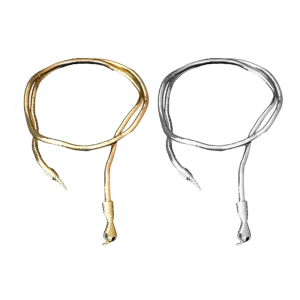 Chic Gold or Silver Snake Necklace Collarbone Chain Designed For Versatility Suitable For Dates And Fashion Shows