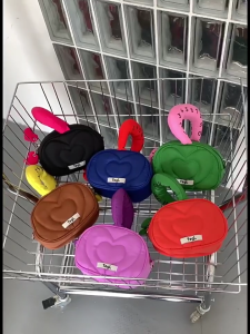 กระเป๋าเครื่องสำอางค์คาดลำตัวสำหรับกระเป๋าสะพายไหล่กระเป๋าถือสไตล์เกาหลีกระเป๋าสตางค์สตรีดำ/น้ำตาล/น้ำเงิน/ส้ม/ม่วง/เขียว