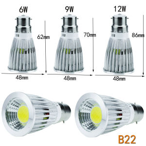 Energy Saving 12V DC COB LED Spotlight Bulb 6W 9W 12W GU10 E27 E14 MR16 GU53 E12 Socket Dimmable High Brightness Lamp For Recessed Lighting Hours Lifespan