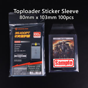 TCG 35PT & Toploader Sticker Sleeve Sarung Kad | For Magnetic Card Case Protector 全哥卡砖卡套 HENWEI D86