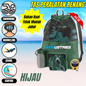 Backpack Pantai Renang Anak Snorkeling Tempat Penyimpanan Membawa Alat Olahraga Air Laki Perempuan
