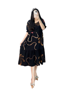 Daster Batik Susun Lukis – Daster Pekalongan Asli Busui Resleting Rayon Santung Adem