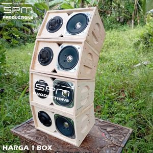 [HARGA 1 BOX] Miniatur Line Array 4 inch Single plus Tweeter 2 inch