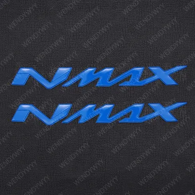 2ชิ้น3D NMAX Yamaha Emboss Emboss Embosge Emblem Emblem สีทองสีแดงสีน้ำเงินสีดำป้ายรูปลอกล้อถังกันน้ำกันสติกเกอร์รอยขีดข่วนสำหรับตกแต่งรถจักรยานยนต์
