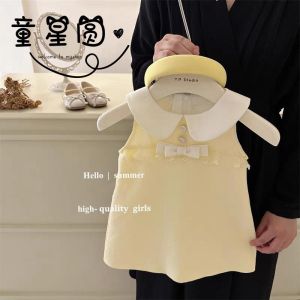 Girls Dress Summer Cotton Duck Embroidered Dress Dress 1 to 6 Years