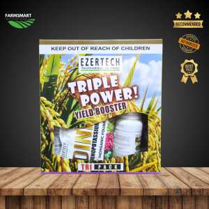 Ezertech Triple Power Yield Booster (Tri Pack) / Brazzo+El Barrera+Dinero (Fungicide + Foliar Fertllzer)