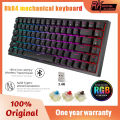 Royal Kludge RK84/RK857 Tri-Mode Hotswappable RGB Backlit Bluetooth 2.4G Mechanical Keyboard Hotswap. 