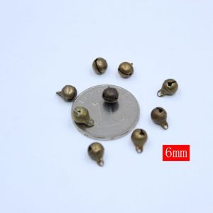 T6JOB1 Brass 100Pcs Jingle Bell gangsa krismas pokok hiasan loket DIY aksesori kraf rumah