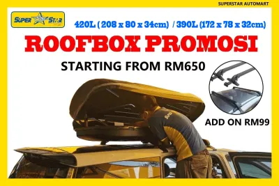 Car Roof Box [Explorer Series] [XL / L Size] [Glossy Black] Cargo ROOFBOX ( 208 x 80 x 34cm/172 x 78 x 32cm)