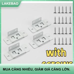 【LAKEBAO】 4 cái Phụ Kiện Dụng cụ tự làm cải tạo nhà cố định dây buộc cố định 2 trong 1 chèn đồ nội thất bằng gỗ hình chữ L kết nối 90 độ